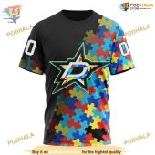 Custom Black Autism Awareness Design Nhl Dallas Stars Hoodie 3d 3.jpg - demo10