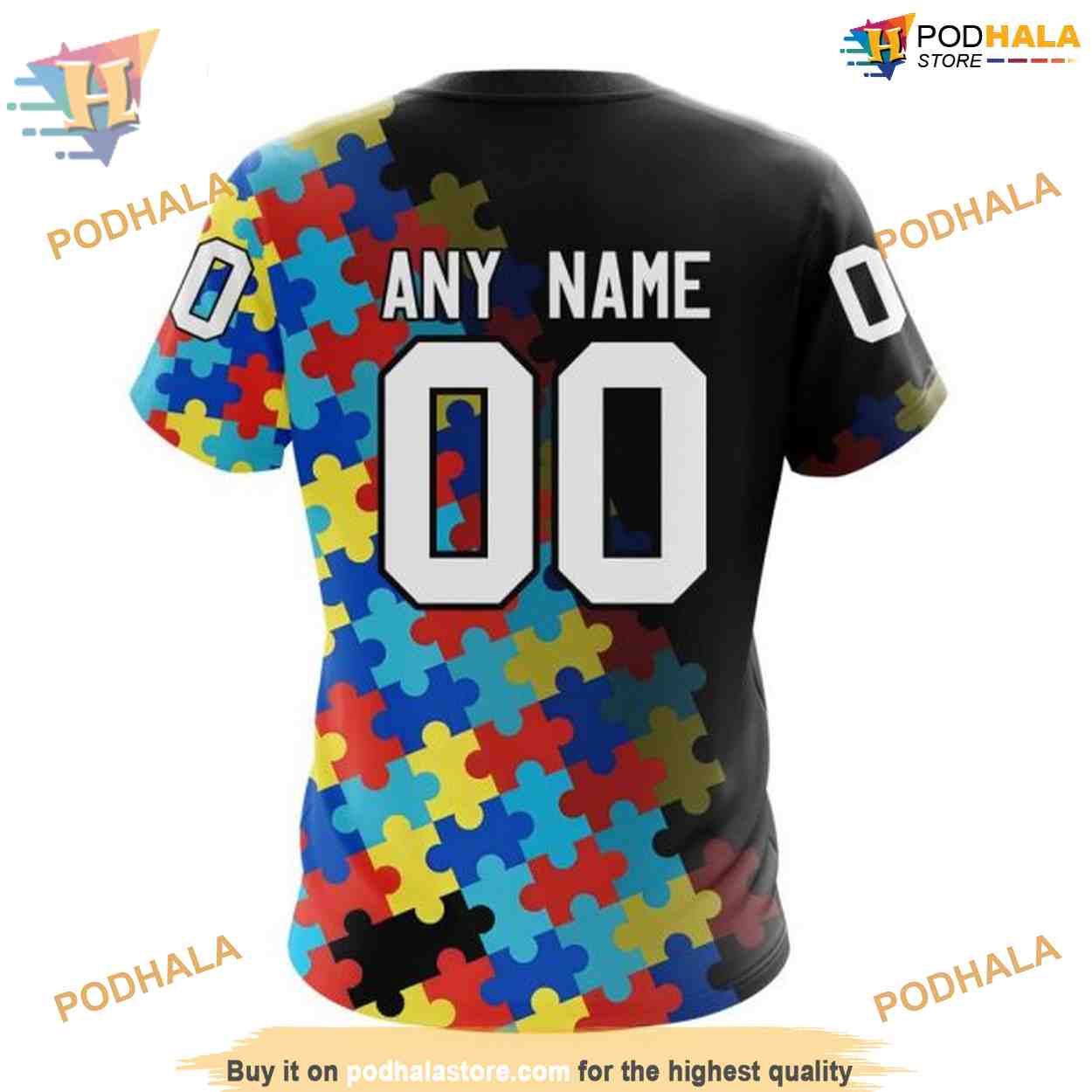 Custom Black Autism Awareness Design NHL Dallas Stars Hoodie 3D Custom Black Autism Awareness Design NHL Dallas Stars Hoodie 3D