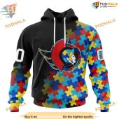 Custom Black Autism Awareness Design Nhl Ottawa Senators Hoodie 3d 1.jpg - demo10