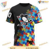 Custom Black Autism Awareness Design Nhl Pittsburgh Penguins Hoodie 3d 3.jpg - demo10