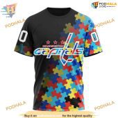 Custom Black Autism Awareness Design Nhl Washington Capitals Hoodie 3d 3.jpg - demo10