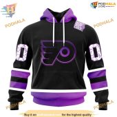 Custom Black Hockey Fights Cancer Kits Nhl Philadelphia Flyers Hoodie 3d 1.jpg - demo10