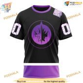 Custom Black Hockey Fights Cancer Kits Nhl Winnipeg Jets Hoodie 3d 3.jpg - demo10