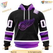 Custom Black Hockey Fights Cancer Nhl Detroit Red Wings Hoodie 3d 1.jpg - demo10