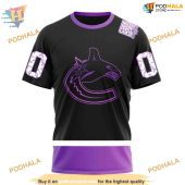 Custom Black Hockey Fights Cancer Nhl Vancouver Canucks Hoodie 3d 3.jpg - demo10