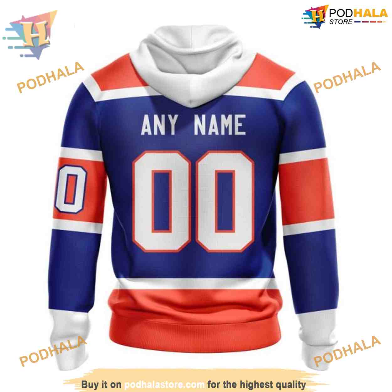Custom Blue 2023 Heritage Classic NHL Edmonton Oilers Hoodie 3D Custom Blue 2023 Heritage Classic NHL Edmonton Oilers Hoodie 3D