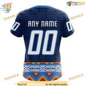 Custom Blue Design With Native Pattern Nhl Winnipeg Jets Hoodie 3d 4.jpg - demo10