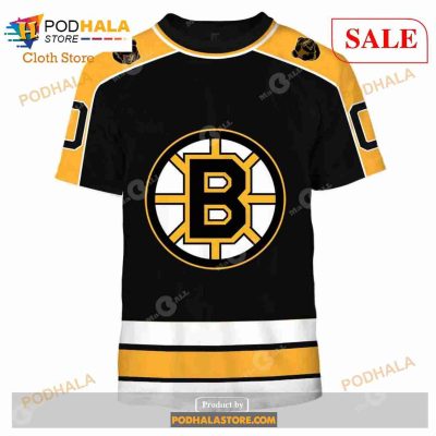 Custom Boston Bruins 1995-1996 2005-2006 Vintage Away Sweatshirt Hoodie 3D