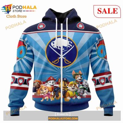 Custom Buffalo Sabres Special Paw Patrol Kits Sweatshirt NHL Hoodie 3D