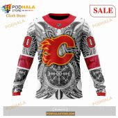 Custom Calgary Flames Norse Viking Symbols Sweatshirt Nhl Hoodie 3d 6.jpg - demo10