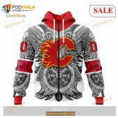 Custom Calgary Flames Norse Viking Symbols Sweatshirt Nhl Hoodie 3d 7.jpg - demo10