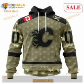 Custom Calgary Flames Special Camo Military Appreciation Sweatshirt Nhl Hoodie 3d 1.jpg - demo10