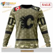 Custom Calgary Flames Special Camo Military Appreciation Sweatshirt Nhl Hoodie 3d 4.jpg - demo10