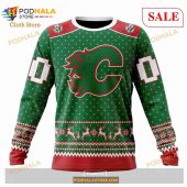 Custom Calgary Flames Special Christmas Apparel Sweatshirt Nhl Hoodie 3d 4.jpg - demo10