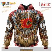 Custom Calgary Flames Special Native Costume Design Sweatshirt Nhl Hoodie 3d 1.jpg - demo10