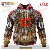 Custom Calgary Flames Special Native Costume Design Sweatshirt Nhl Hoodie 3d 2.jpg - demo10