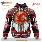 Custom Calgary Flames Special Native Costume Sweatshirt Nhl Hoodie 3d 1.jpg - demo10