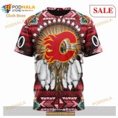 Custom Calgary Flames Special Native Costume Sweatshirt Nhl Hoodie 3d 6.jpg - demo10
