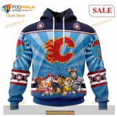 Custom Calgary Flames Special Paw Patrol Kits Sweatshirt Nhl Hoodie 3d 1.jpg - demo10