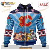 Custom Calgary Flames Special Paw Patrol Kits Sweatshirt Nhl Hoodie 3d 2.jpg - demo10
