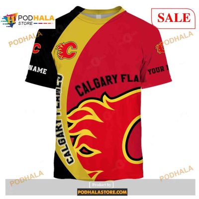 Custom Calgary Flames Sweatshirt NHL Hoodie 3D, You laugh I Laugh You Cry I Cry