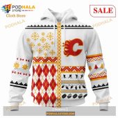 Custom Calgary Flames Unisex Christmas Is Coming Sweatshirt Nhl Hoodie 3d 1.jpg - demo10