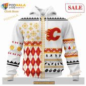 Custom Calgary Flames Unisex Christmas Is Coming Sweatshirt Nhl Hoodie 3d 2.jpg - demo10
