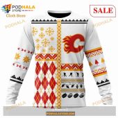 Custom Calgary Flames Unisex Christmas Is Coming Sweatshirt Nhl Hoodie 3d 4.jpg - demo10