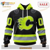 Custom Calgary Flames Unisex Firefighter Uniforms Color Sweatshirt Nhl Hoodie 3d 1.jpg - demo10