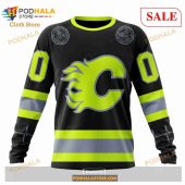 Custom Calgary Flames Unisex Firefighter Uniforms Color Sweatshirt Nhl Hoodie 3d 4.jpg - demo10