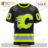 Custom Calgary Flames Unisex Firefighter Uniforms Color Sweatshirt Nhl Hoodie 3d 6.jpg - demo10