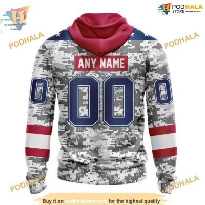 Custom Camo Design For Veterans Day NHL Nashville Predators Hoodie 3D