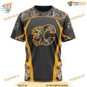 Custom Camo Hunting Design Nhl Calgary Flames Hoodie 3ds Sweatshirt 3.jpg - demo10