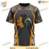 Custom Camo Hunting Design Nhl Chicago Blackhawks Hoodie 3d 3.jpg - demo10