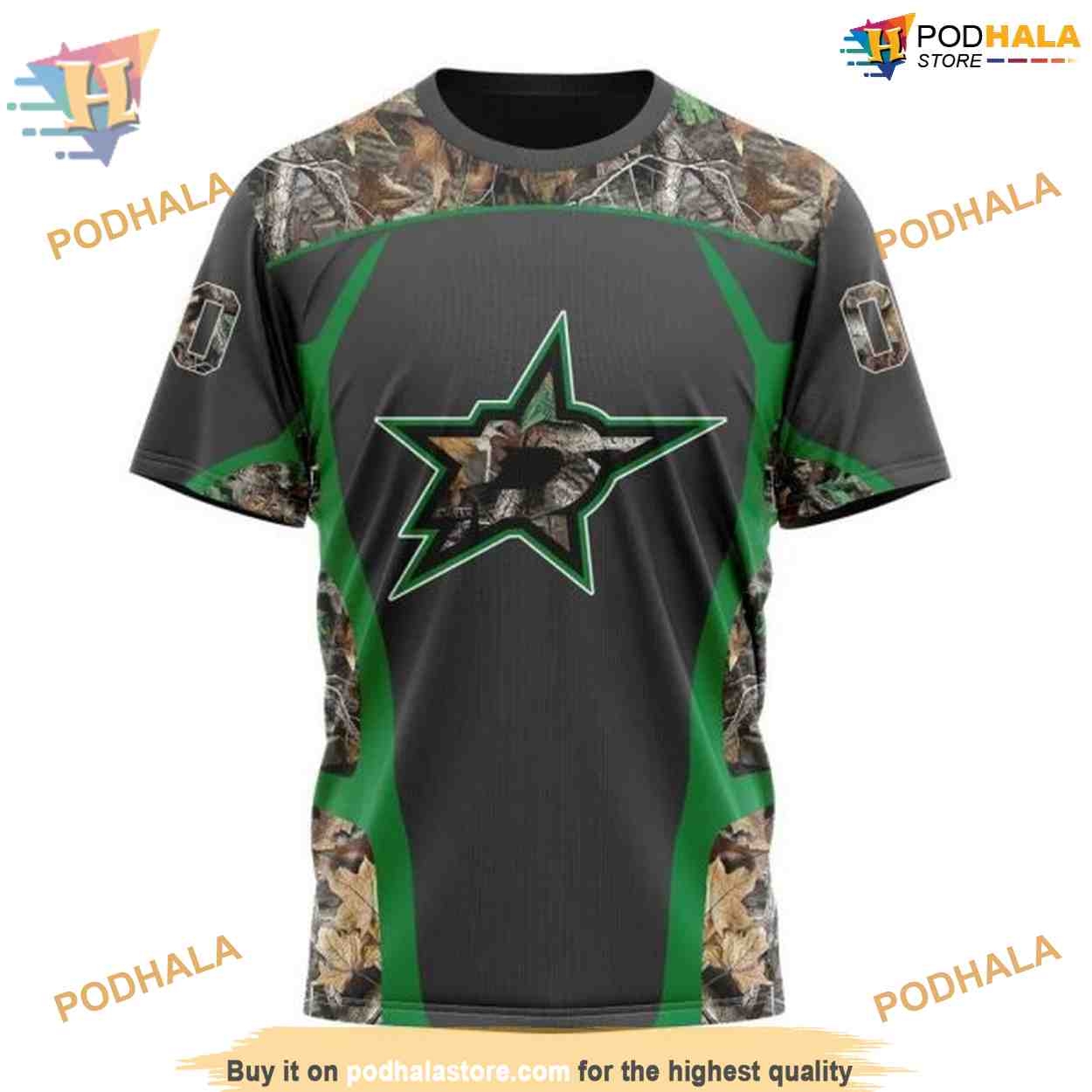Custom Camo Hunting Design NHL Dallas Stars Hoodie 3D Shirt Custom Camo Hunting Design NHL Dallas Stars Hoodie 3D Shirt