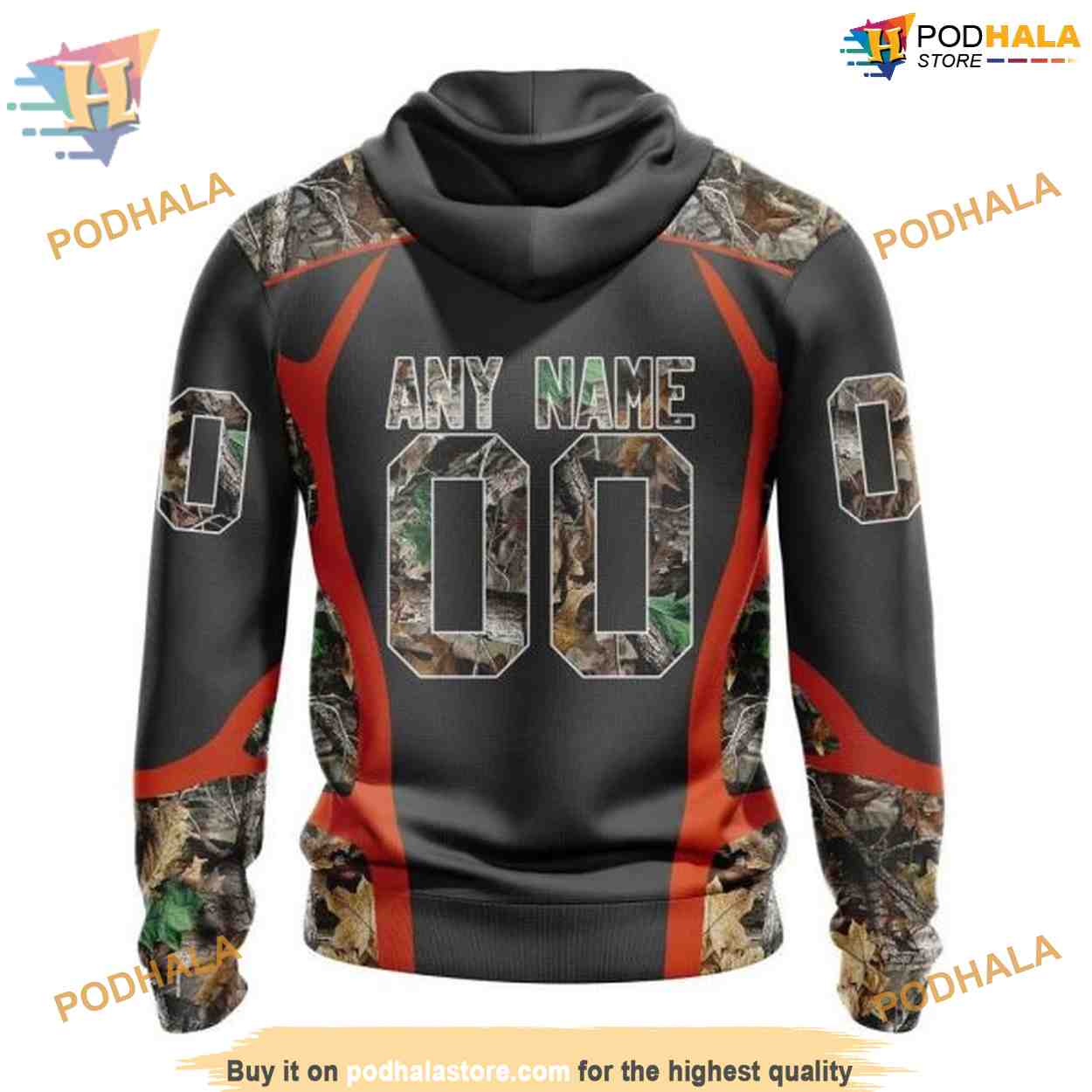 Custom Camo Hunting Design NHL Edmonton Oilers Hoodie 3Ds Custom Camo Hunting Design NHL Edmonton Oilers Hoodie 3Ds