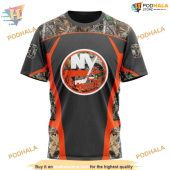 Custom Camo Hunting Design Nhl New York Islanders Hoodie 3d 3.jpg - demo10