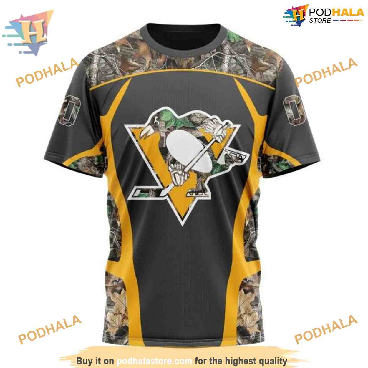 Custom Camo Hunting Design NHL Pittsburgh Penguins Hoodie 3D Custom Camo Hunting Design NHL Pittsburgh Penguins Hoodie 3D