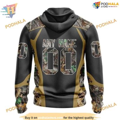 Custom Camo Hunting Design NHL Vegas Golden Knights Hoodie 3D