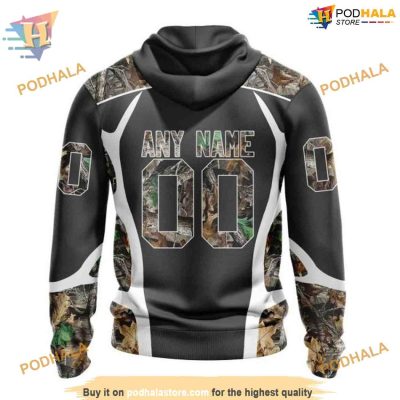 Custom Camo Hunting Design NHL Winnipeg Jets Hoodie 3D Shirt