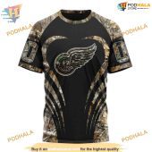 Custom Camo Hunting Nhl Detroit Red Wings Hoodie 3d 3.jpg - demo10