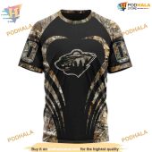 Custom Camo Hunting Nhl Minnesota Wild Hoodie 3d 3.jpg - demo10