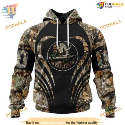 Custom Camo Hunting NHL New York Islanders Hoodie 3D