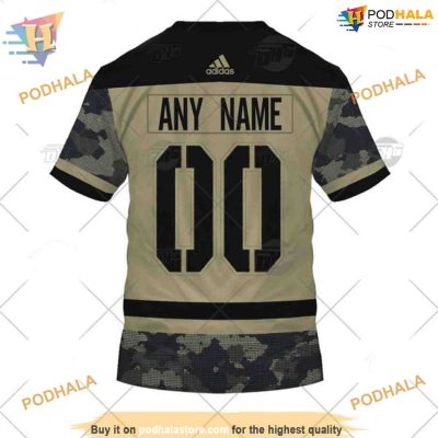 Custom Camo Military Jersey NHL Nashville Predators Hoodie 3D