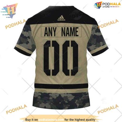 Custom Camo Military Jersey NHL Pittsburgh Penguins Hoodie 3D