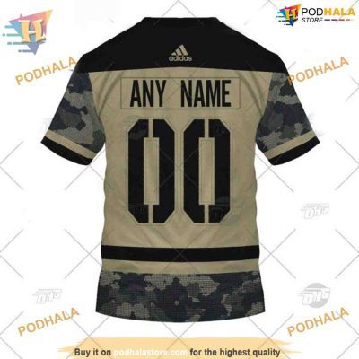 Custom Camo Military Jersey NHL Winnipeg Jets Hoodie 3D Shirt
