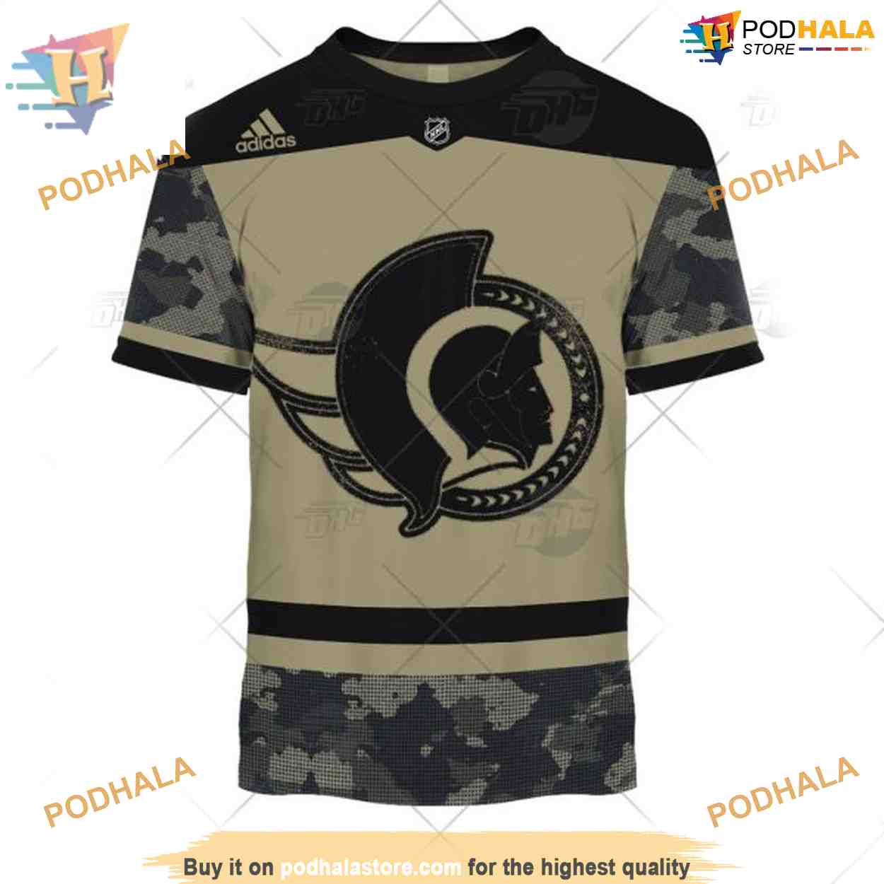 Custom Camo Military Practice Jersey NHL Ottawa Senators Hoodie 3D Custom Camo Military Practice Jersey NHL Ottawa Senators Hoodie 3D