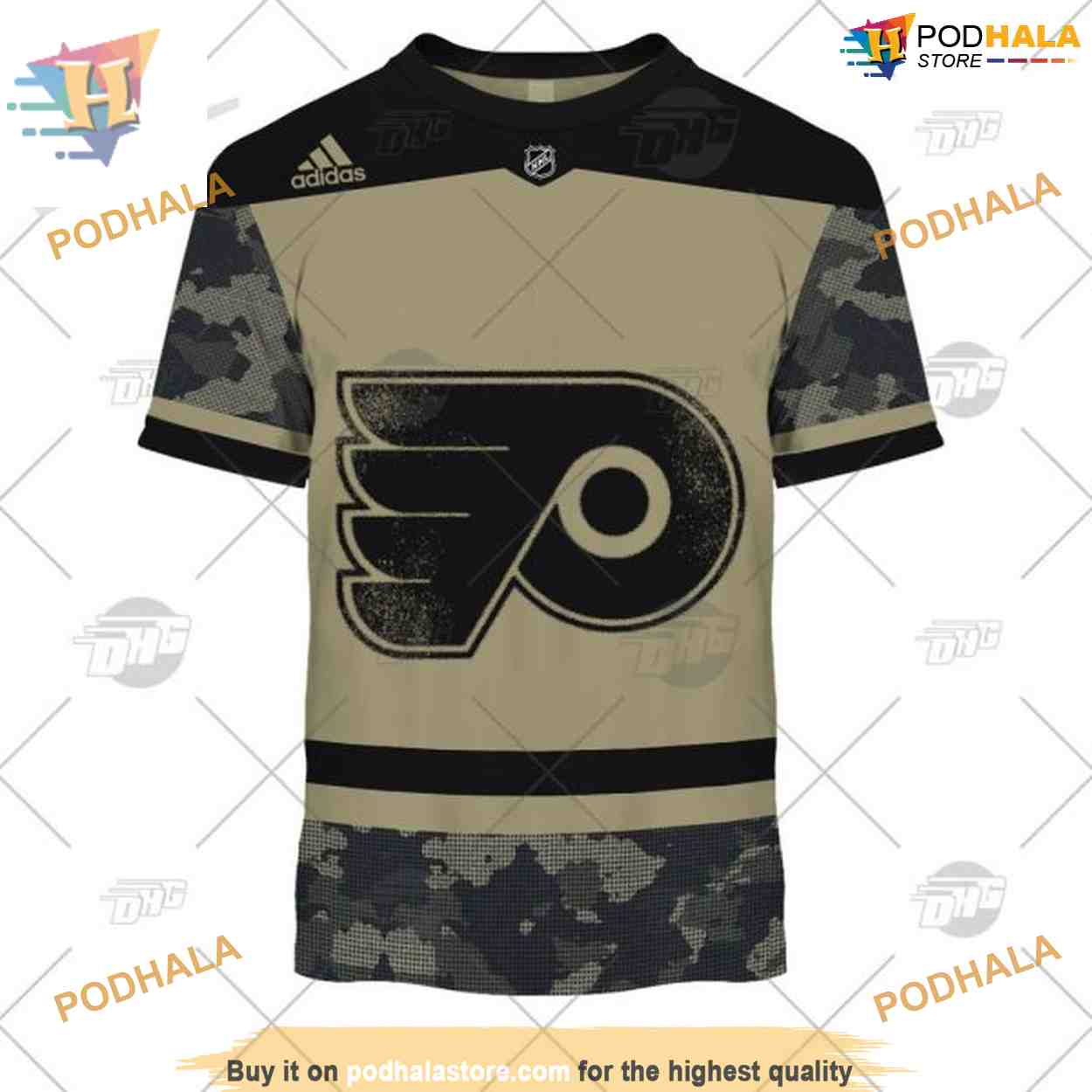 Custom Camo Military Team Jersey NHL Philadelphia Flyers Hoodie 3D Custom Camo Military Team Jersey NHL Philadelphia Flyers Hoodie 3D