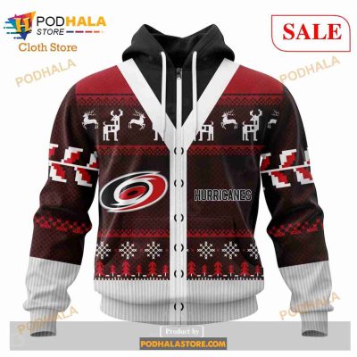 Custom Carolina Hurricanes Chrismas Season Sweatshirt NHL Hoodie 3D