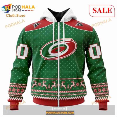 Custom Carolina Hurricanes Christmas Apparel Sweatshirt NHL Hoodie 3D